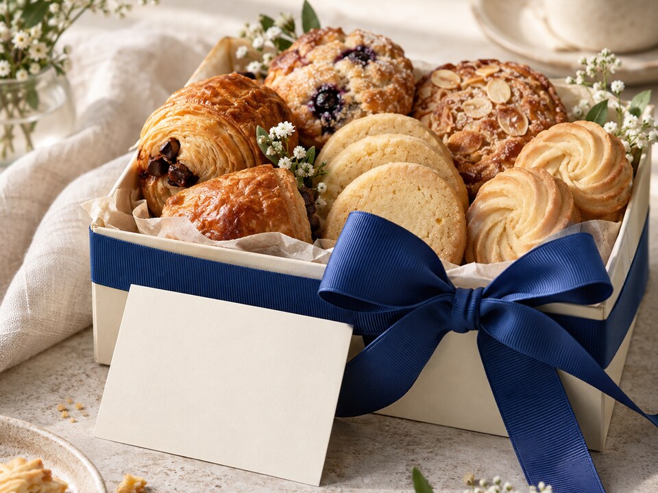 A bakery gift presented as a thoughtful thank you