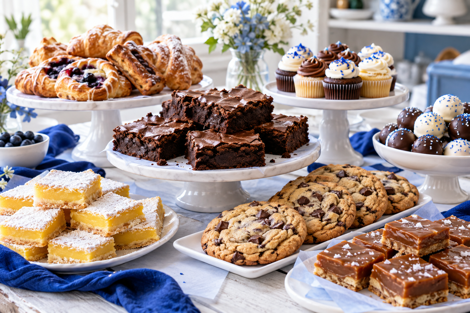 A wrapped River Q’s pastry gift basket